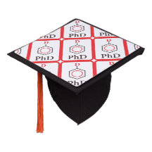 Afstuderen Pet Topper PhD Molecule (zwart/rood)