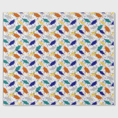Afstuderen Pet Toss (academisch) Cadeaupapier (Vlak)