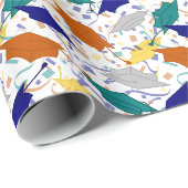 Afstuderen Pet Toss (academisch) Cadeaupapier (Rol Hoek)
