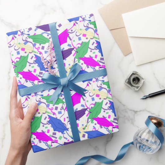 Afstuderen Pet Toss (Gala) Cadeaupapier (Geschenken)