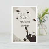 Afstuderen Pet Toss Kaart (Staand voorkant)