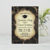 Afstuderen Pet  Wereldkaart Graduation Party Kaart (Staand voorkant)