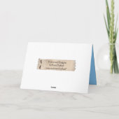 Afstuderen petten en geld in de lucht kaart (Achterkant)