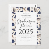 afstuderen Petten Pattern Outdoor Afstuderen Briefkaart (Voorkant / Achterkant)