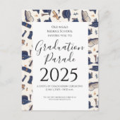 afstuderen Petten Pattern Outdoor Afstuderen Briefkaart (Voorkant)