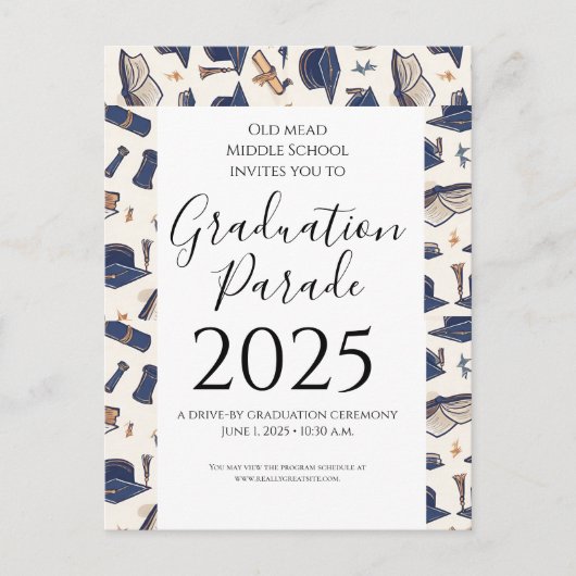 afstuderen Petten Pattern Outdoor Afstuderen Briefkaart (Voorkant)