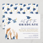 Afstuderen Petten van waterverf petten patroon (Voorkant / Achterkant)