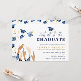 Afstuderen Petten van waterverf petten patroon