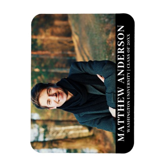 Afstuderen Photo Afstuderen Aankondiging Magneet (Verticaal)