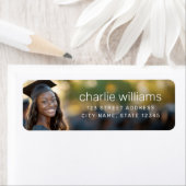 Afstuderen Photo afstuderen retouradres Etiket (Insitu)