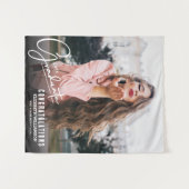 Afstuderen Photo Booth Achtergrond Wandkleed (Voorkant (horizontaal))