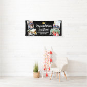 Afstuderen Photo Collage Congrates Senior Black Spandoek (Insitu)