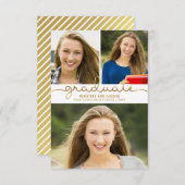 Afstuderen Photo Collage Easy DIY Sjabloon (Voorkant / Achterkant)