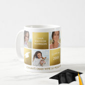 Afstuderen Photo Collage Gold Class of 20XX Custom Koffiemok