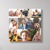 Afstuderen Photo Collage Memory Board Canvas Afdruk (Voorkant)