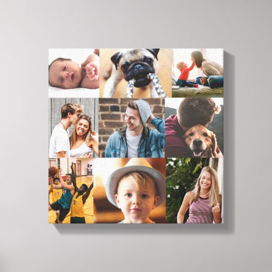 Afstuderen Photo Collage Memory Board Canvas Afdruk (Voorkant)
