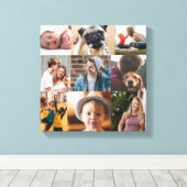 Afstuderen Photo Collage Memory Board Canvas Afdruk (Insitu (Houten vloer))