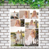 Afstuderen Photo Collage Party Sign Poster