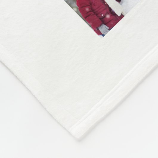 Afstuderen Photo Collage Script CLASS of White Fleece Deken (Hoek)