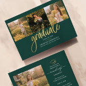 Afstuderen Photo Collage Script Green Afstudeerder Aankondiging