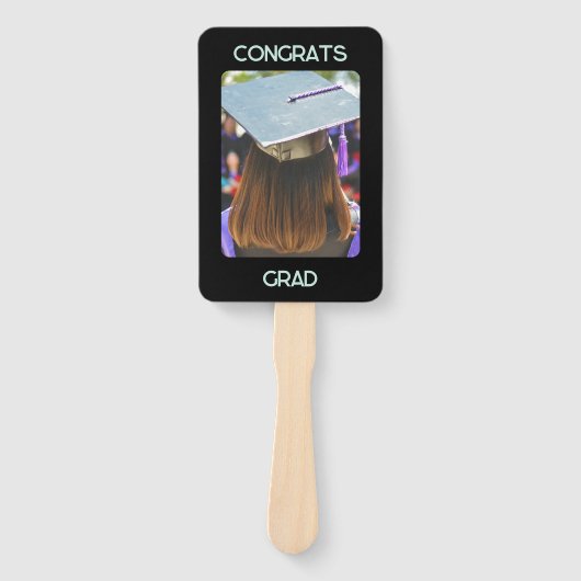 Afstuderen Photo Congrats Afstudeerder Afstuderen  Handwaaier (Voorkant)