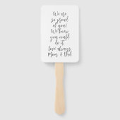 Afstuderen Photo Congrats Afstudeerder Afstuderen Handwaaier (Achterkant)