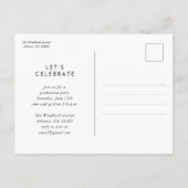 Afstuderen Photo Invitation Briefkaart (Achterkant)