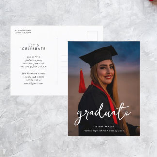 Afstuderen Photo Invitation Briefkaart