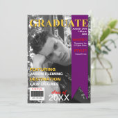 Afstuderen Photo Magazine Hoesje Uitnodiging (Staand voorkant)