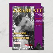 Afstuderen Photo Magazine Hoesje Uitnodiging (Voorkant / Achterkant)