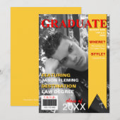 Afstuderen Photo Magazine Hoesje Uitnodiging (Voorkant / Achterkant)