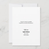 Afstuderen Photo Modern handgeschreven script Bedankkaart (Achterkant)