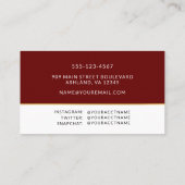 Afstuderen Photo Name Kaart Enclosure Visitekaartje (Achterkant)