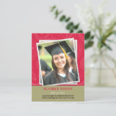 Afstuderen Photo Paisleys aankondiging (Staand voorkant)