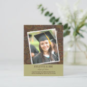 Afstuderen Photo Paisleys aankondiging (Staand voorkant)