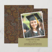 Afstuderen Photo Paisleys aankondiging (Voorkant / Achterkant)