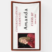 Afstuderen Photo Red & Black-klasse van Spandoek (Verticaal)