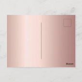 Afstuderen photo roos gold Dank u Briefkaart (Achterkant)