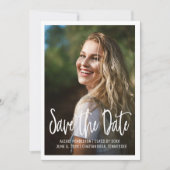 Afstuderen Photo Save Date High School College Kaart (Voorkant)