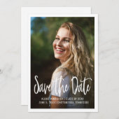 Afstuderen Photo Save Date High School College Kaart (Voorkant / Achterkant)