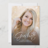 Afstuderen Photo Script Modern Afstudeerder 2025 P Kaart (Voorkant)