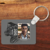 Afstuderen Photo Sleutelhanger Voeg twee foto's to (Voorkant)