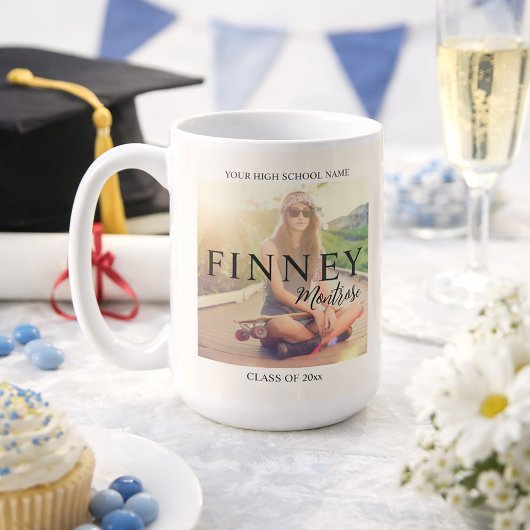 Afstuderen Photo Text Overlay Koffiemok