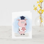 Afstuderen Pig Kaart (Gele Bloem)