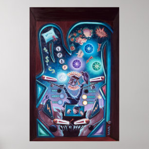 Afstuderen Pinball Poster