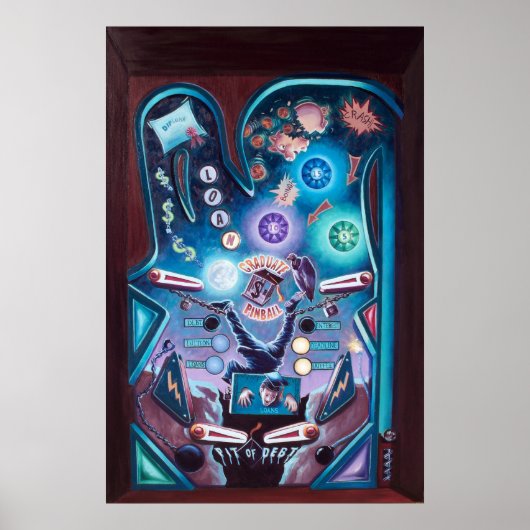 Afstuderen Pinball Poster (Voorkant)