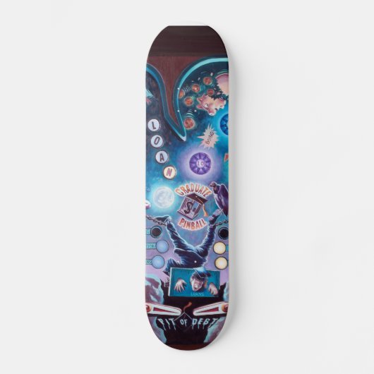 Afstuderen Pinball Skateboard (Voorkant)