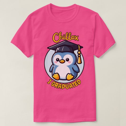 Afstuderen pinguïn t-shirt (Design voorkant)