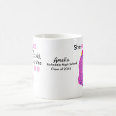 Afstuderen Pink Leopard Ze geloofde dat ze kon zo Koffiemok (Center)