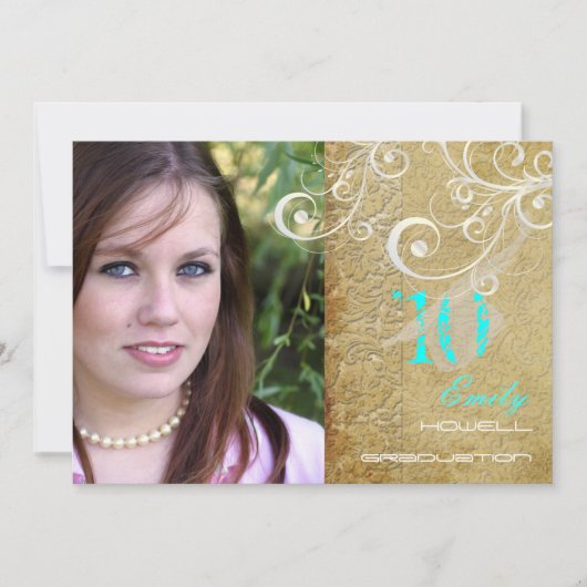 Afstuderen PixDezines Desiree  Damask/2011 Kaart (Voorkant)